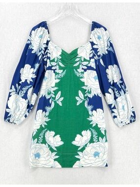 Farm Rio Puff Sleeve Mini Dress